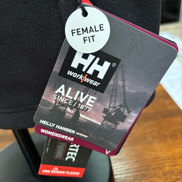 Helly Hansen Work Wear  Black Luna Fleece Jacket with Red Accents Women’s Small - Picture 12 of 16